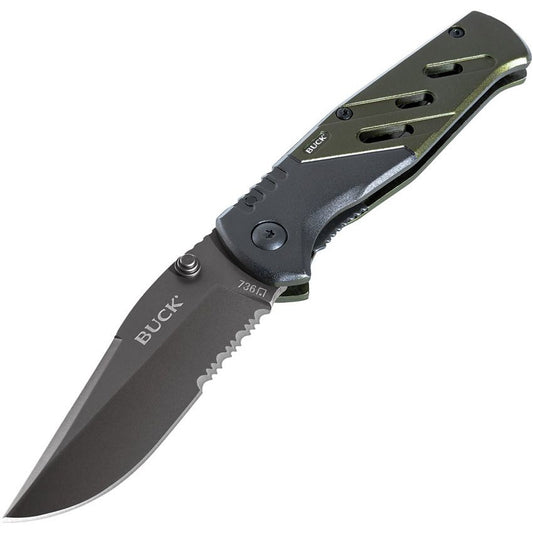 Buck 736 Trekker XLT 3.125" Titanium Coated 7Cr17MoV Aluminium Folding Knife