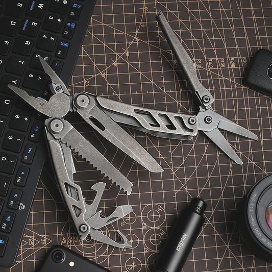 NexTool Flagship Pro Black Multi-Tool 16 Functions with Nylon Pouch