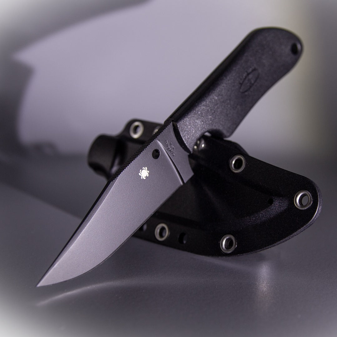 TORN BOX DISCOUNT - Spyderco Street Beat Lightweight 3.5" VG-10 FRN Fixed Blade Knife FB15PBBK