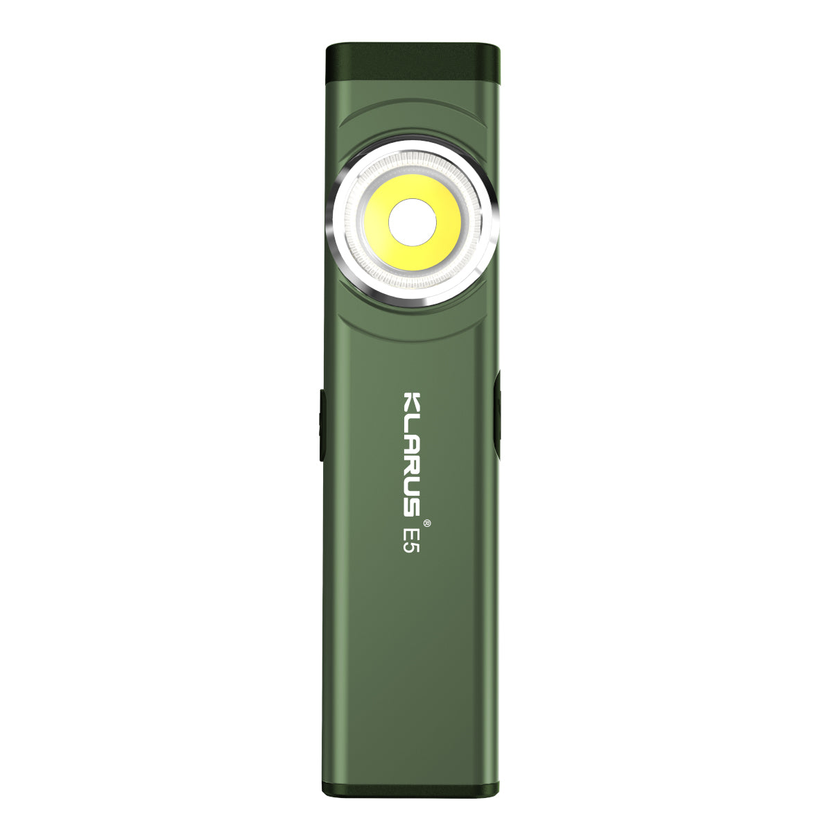 Klarus E5 470LM Green Compact Magnetic USB-C Fast Charging Dual COB LED Flashlight