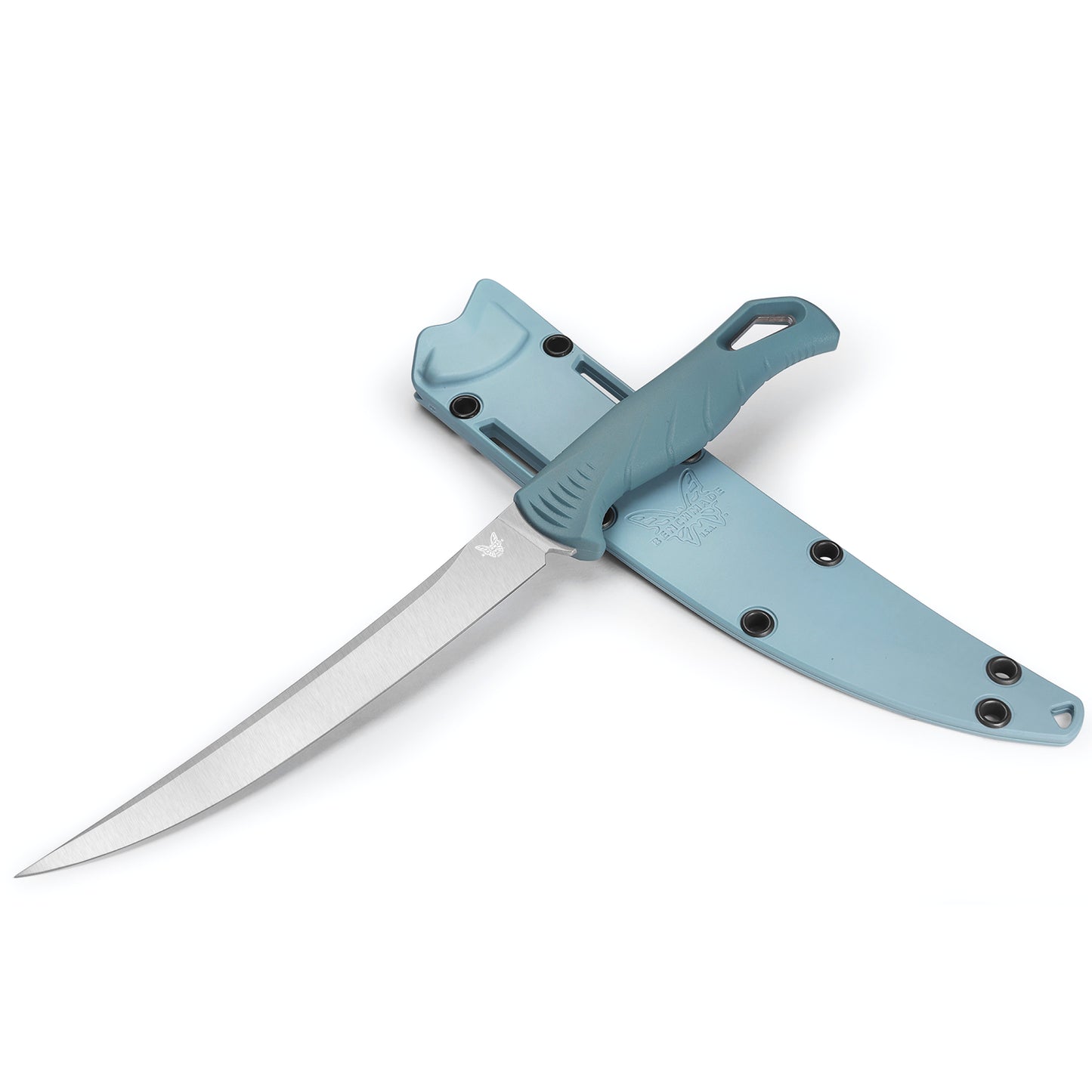 Benchmade 18010 Fishcrafter 7" CPM-Magnacut Blue Santoprene Fixed Blade Knife