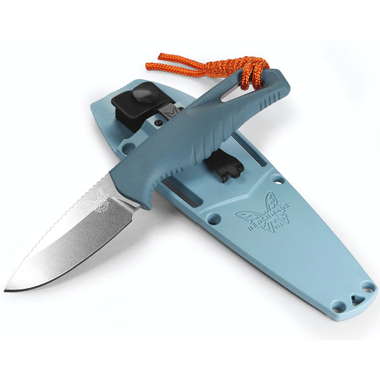 Benchmade 18050 Intersect 2.68" CPM-Magnacut Blue Santoprene Compact Fixed Blade Knife