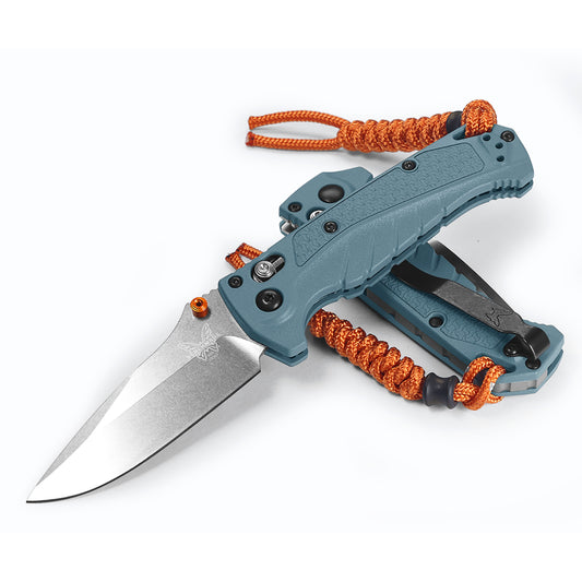 Benchmade 18065 Mini Adira 3.21" CPM-Magnacut Depth Blue Grivory Folding Knife