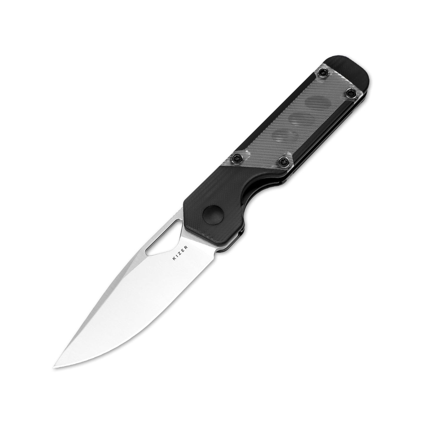 Kizer Mini Militaw 2.82" Nitro-V G10/Acrylic Folding Knife V3634SA3