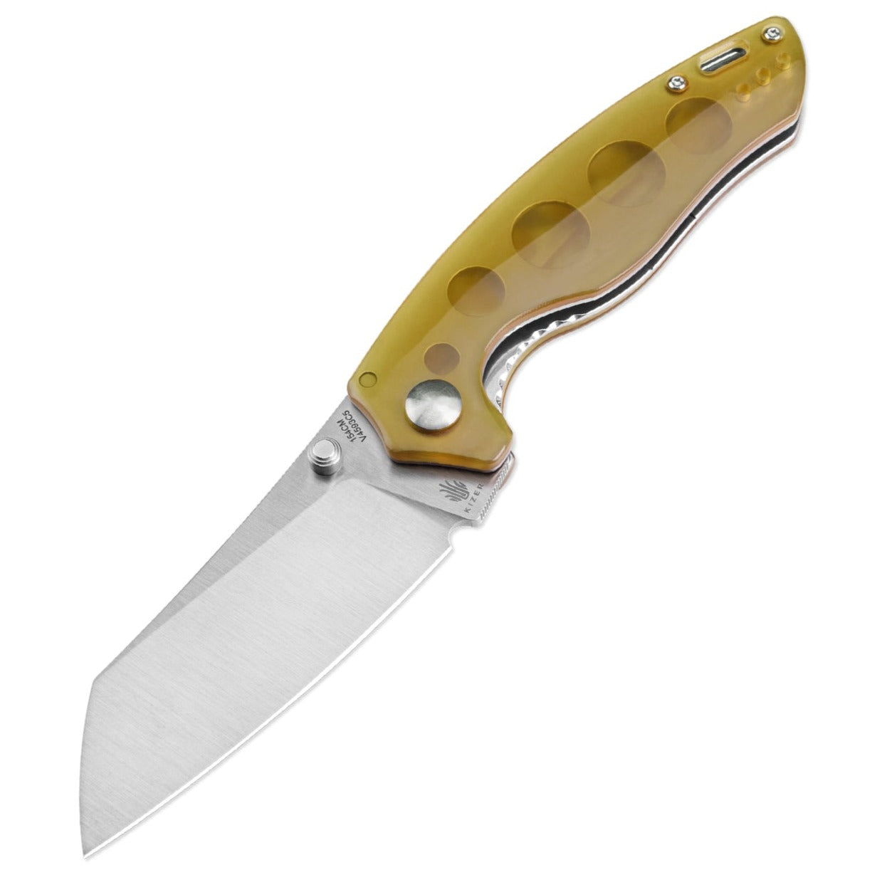 Kizer Towser K 3.39" Satin 154CM PEI Ultem Folding Knife V4593C5