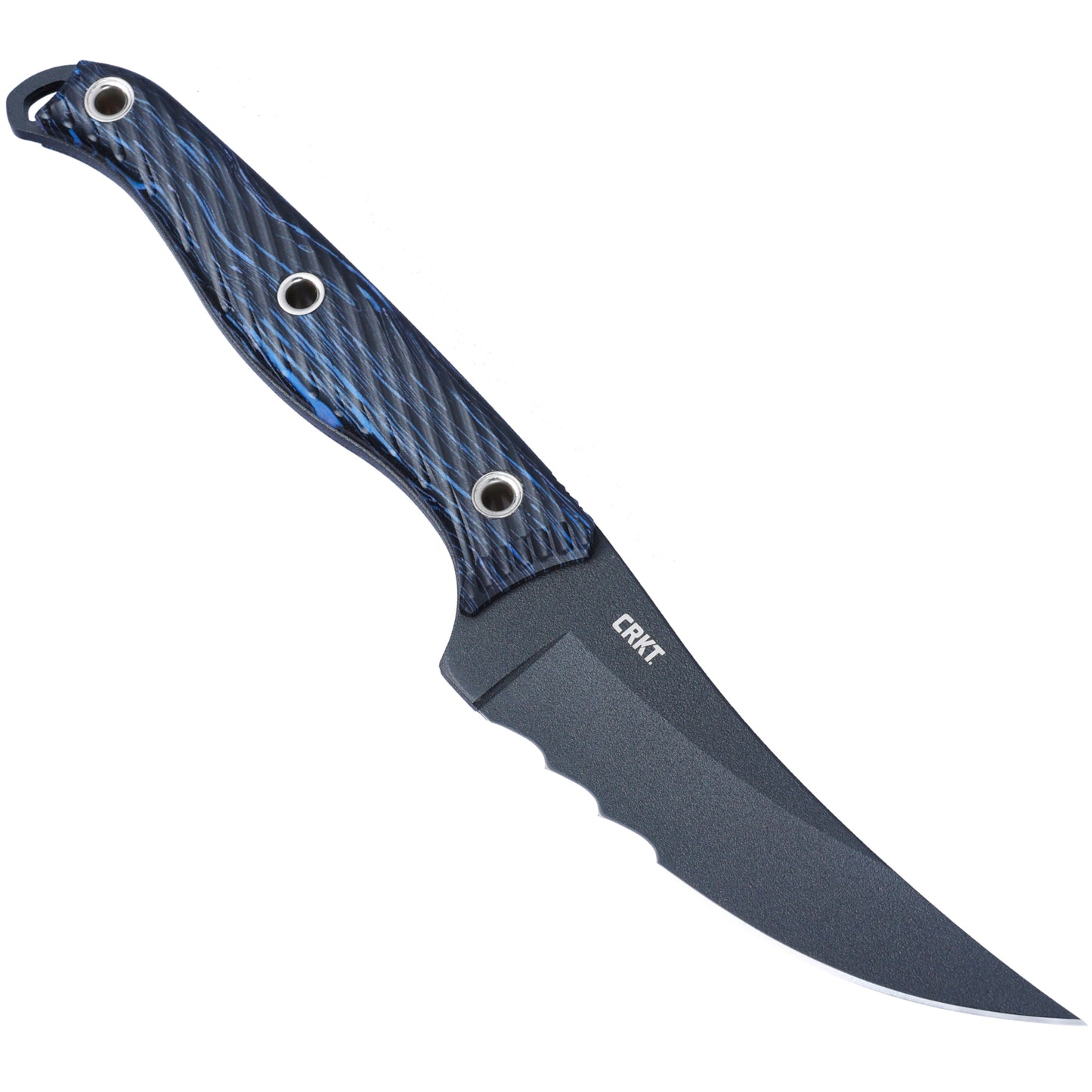 CRKT Clever Girl Veff Serrated 4.6" SK-5 Blue G10 Fixed Blade Knife by Ryan Johnson 2709B