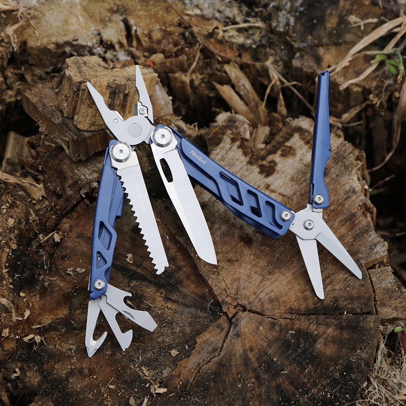 NexTool Flagship Pro Blue Multi-Tool 16 Functions with Nylon Pouch