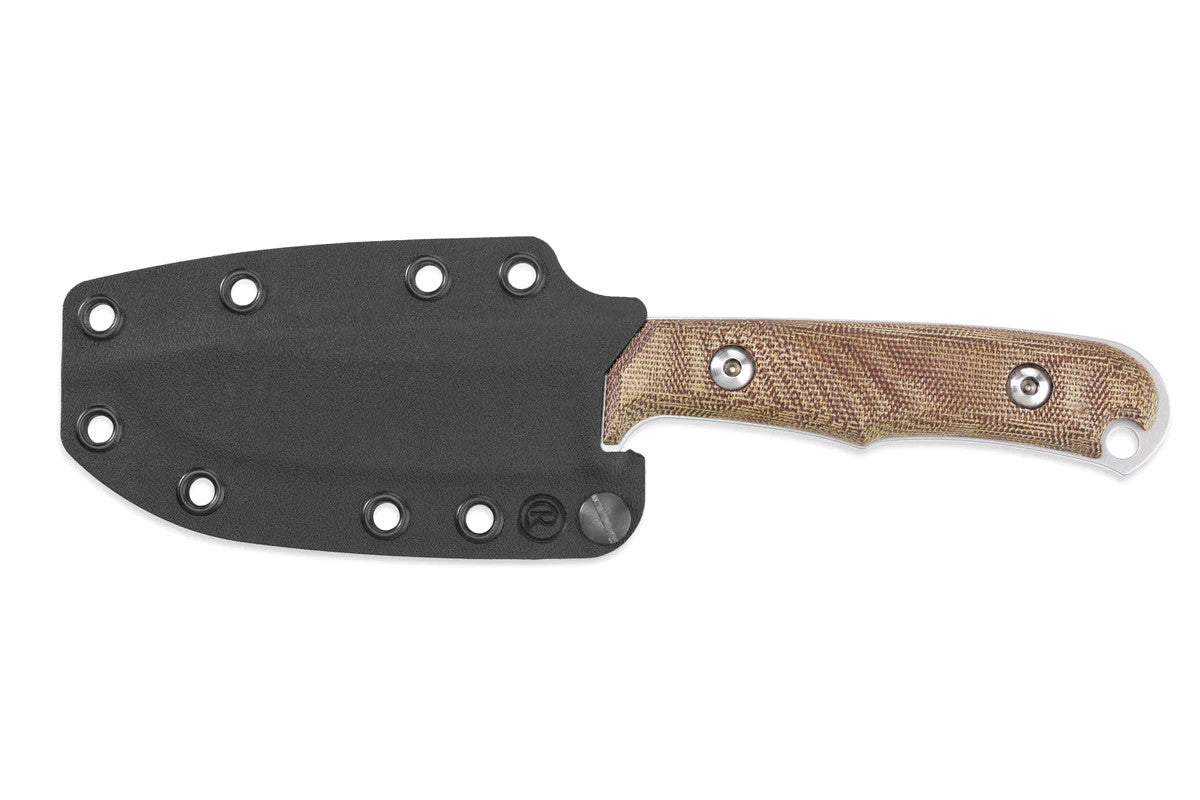 Chris Reeve Backpacker 4.02" Magnacut Natural Canvas Micarta Fixed Blade Knife BPR-1001