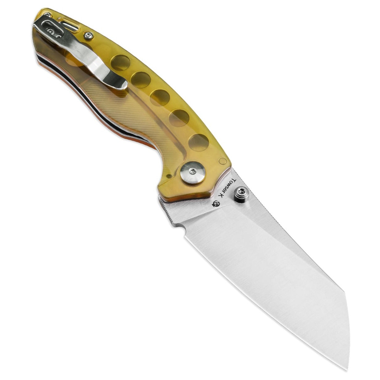 Kizer Towser K 3.39" Satin 154CM PEI Ultem Folding Knife V4593C5