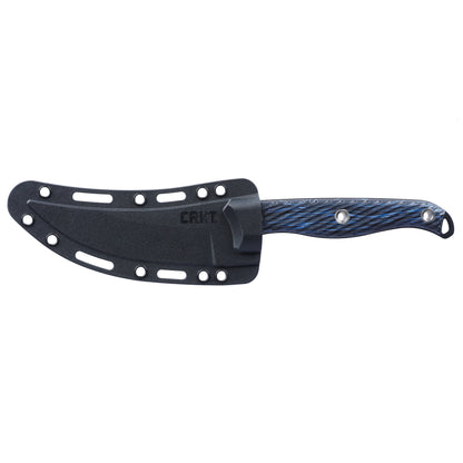 CRKT Clever Girl Veff Serrated 4.6" SK-5 Blue G10 Fixed Blade Knife by Ryan Johnson 2709B