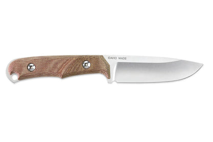 Chris Reeve Backpacker 4.02" Magnacut Natural Canvas Micarta Fixed Blade Knife BPR-1001