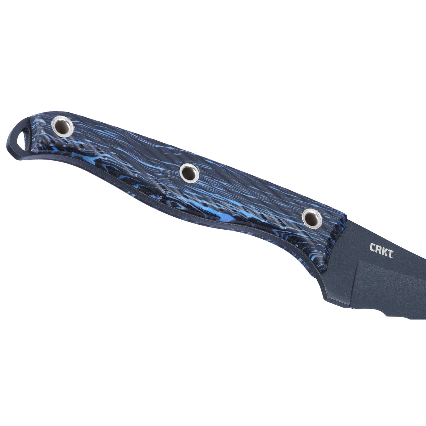 CRKT Clever Girl Veff Serrated 4.6" SK-5 Blue G10 Fixed Blade Knife by Ryan Johnson 2709B