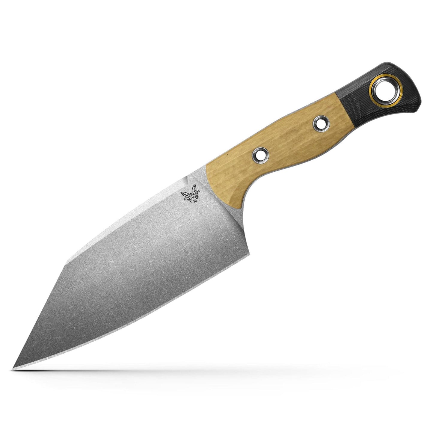 Benchmade Station Knife 4010-02 CPM-154 Tan Richlite Black G10 Fixed Blade Knife with Sheath