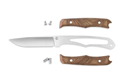 Chris Reeve Inyoni 3.78" Magnacut Natural Canvas Micarta Fixed Blade Knife INY-1001