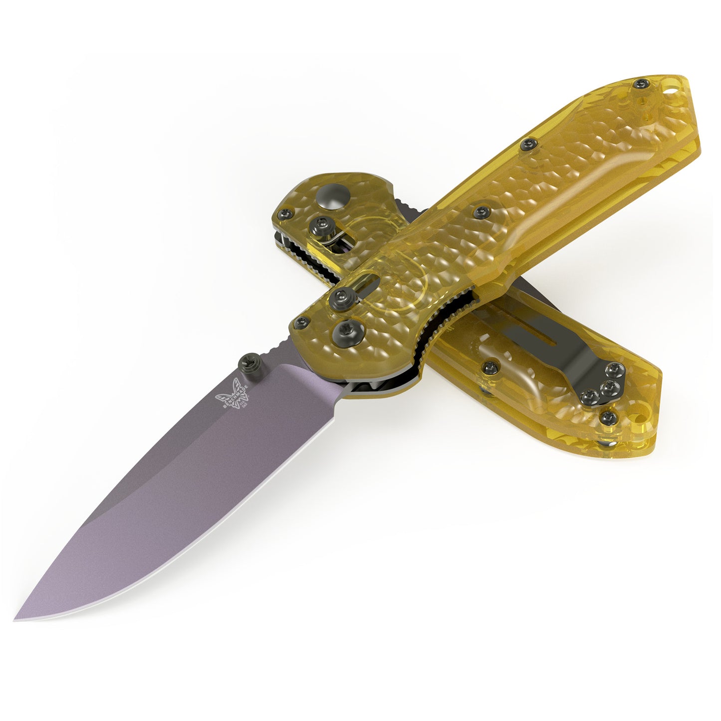 Benchmade SHOT Show 2025 Limited Edition 565PL-2501 Mini Freek 3" CPM-M4 Amethyst Ultem Folding Knife