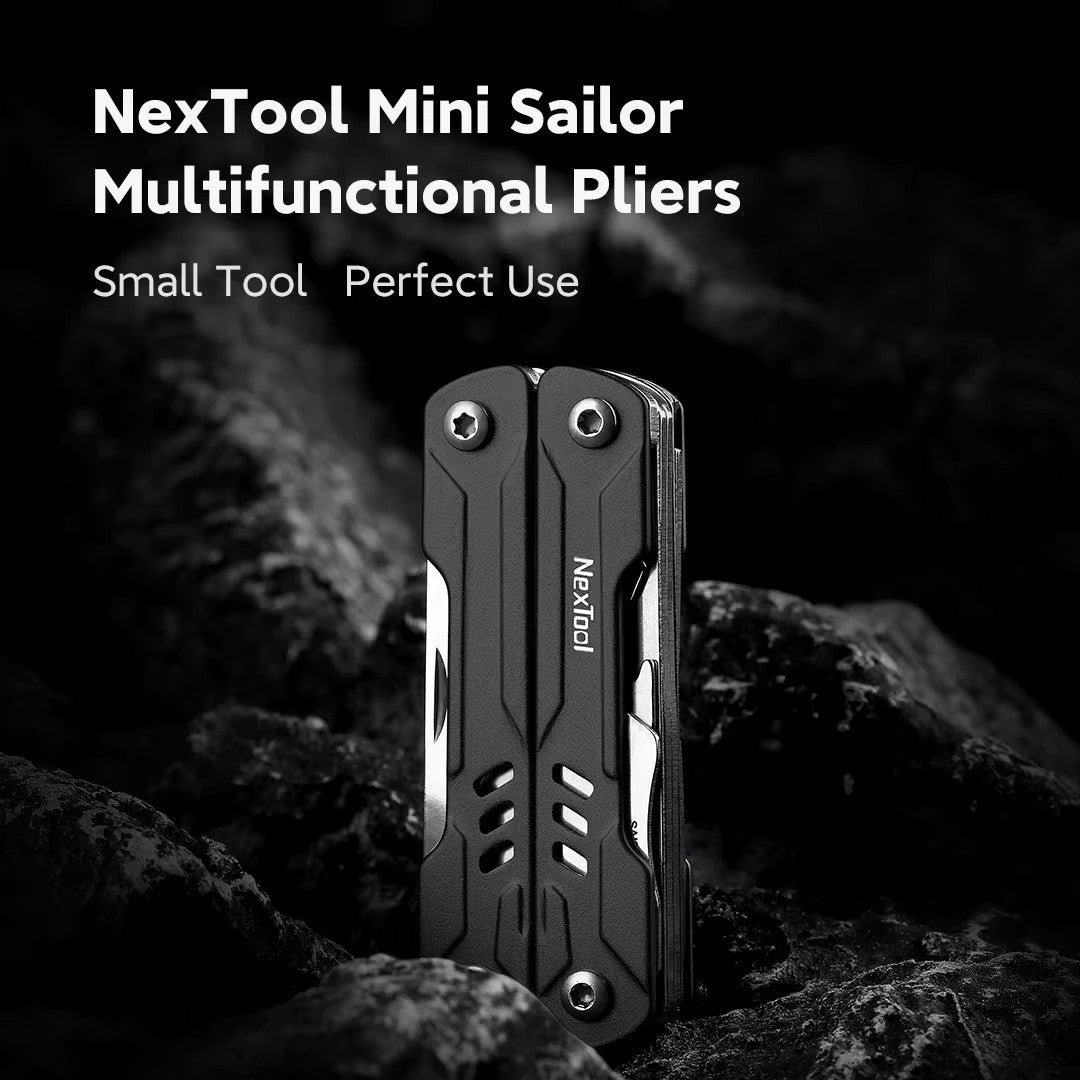 NexTool Mini Sailor Black Compact Multi-Tool with 10 Functions