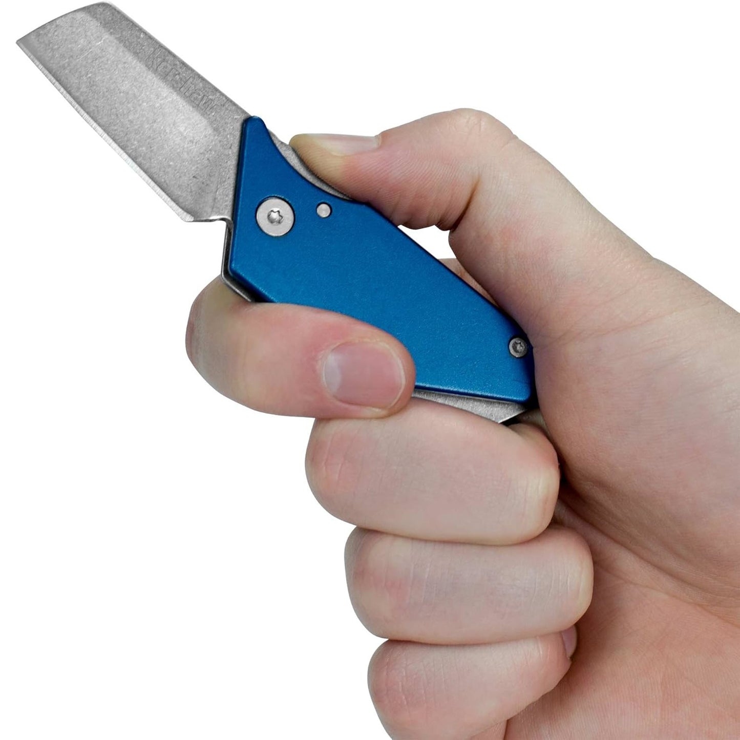 Kershaw Pub 1.6" Blue Aluminium Slip-Joint Folding Knife Bottle Opener - Sinkevich Design