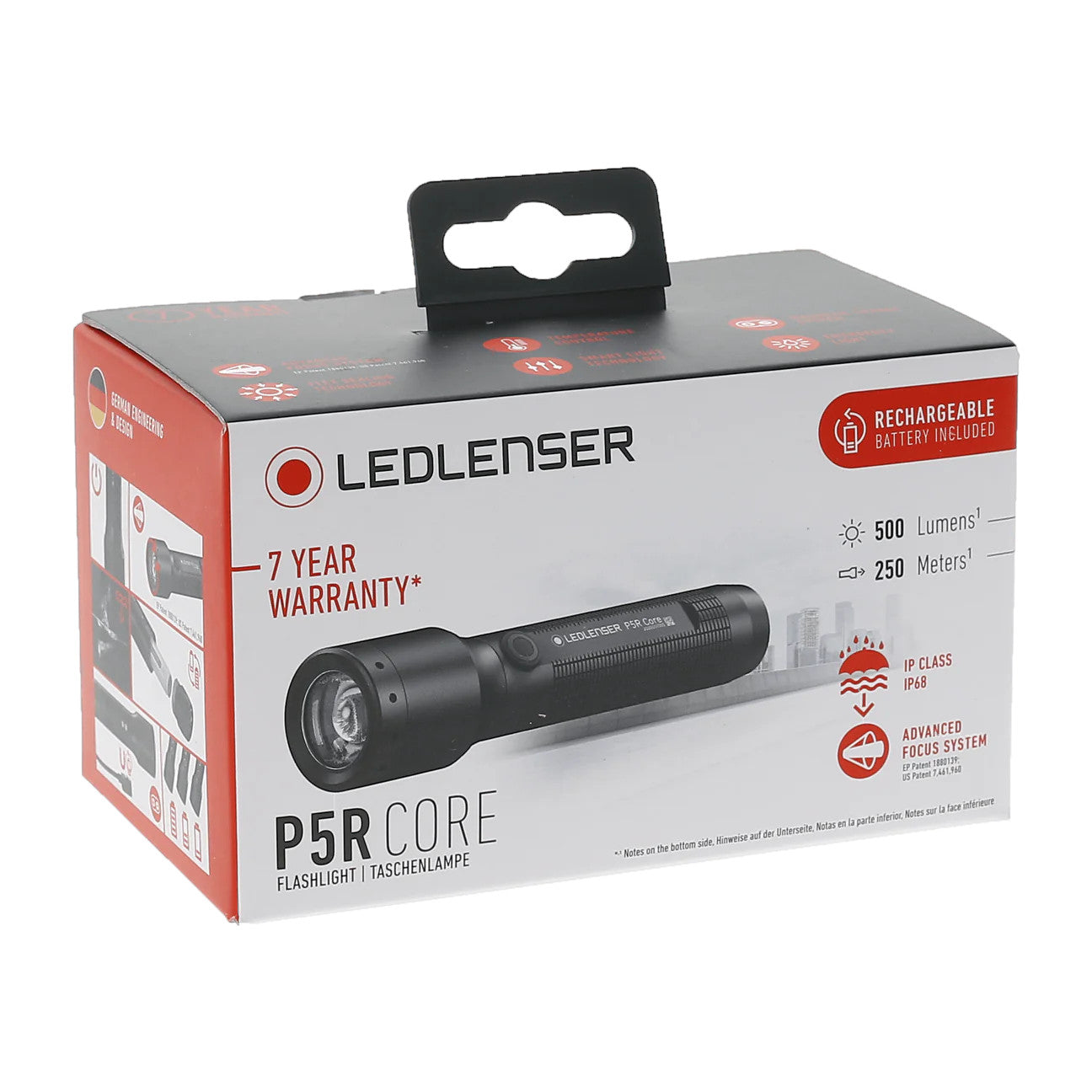 LEDLENSER P5R Core 500LM Compact Advanced Focus System Flashlight