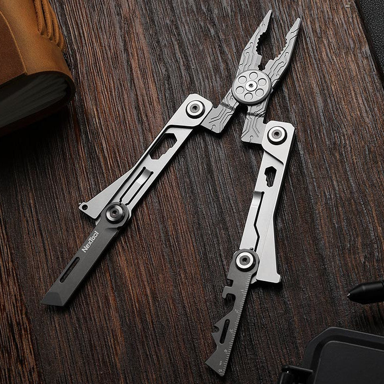 NexTool Silver Blade Credit-Card Multi-Tool with 15 Functions