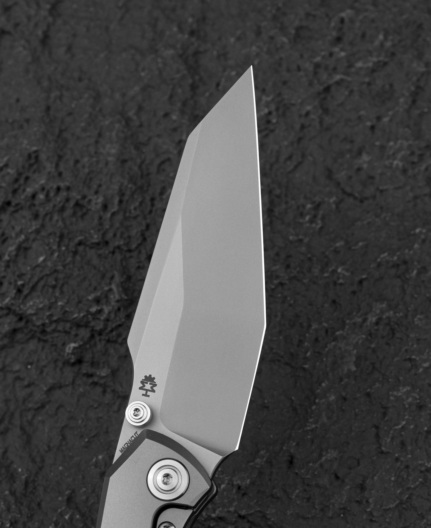 Bestech Clastic 3.62" Magnacut Bead Blast Titanium Folding Knife by Horizon Machine Works BT2407C