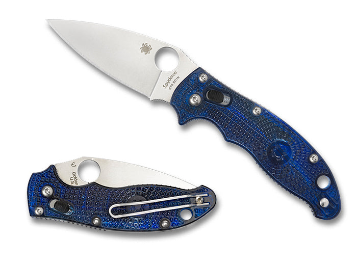 Spyderco Manix 2 Lightweight 3.37" CTS BD1N Dusk Blue FRCP Folding Knife C101PBL2