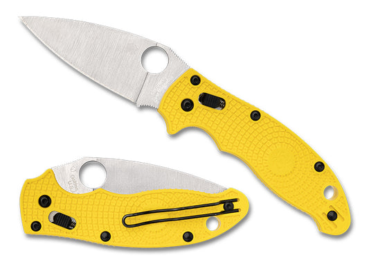 Spyderco Manix 2 Lightweight Salt 3.37" CPM Magnacut Yellow FRCP Folding Knife C101PYL2