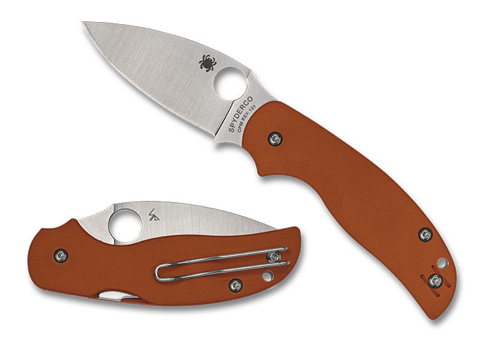 Spyderco Sage 5 3" CPM REX 121 Burnt Orange G10 Folding Knife C123GBOR ...