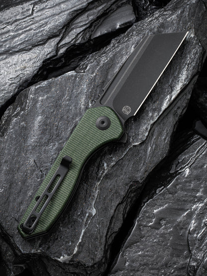 Civivi ExOne 2.94" Nitro-V Green Canvas Micarta Folding Knife by Brian Brown C23036-3