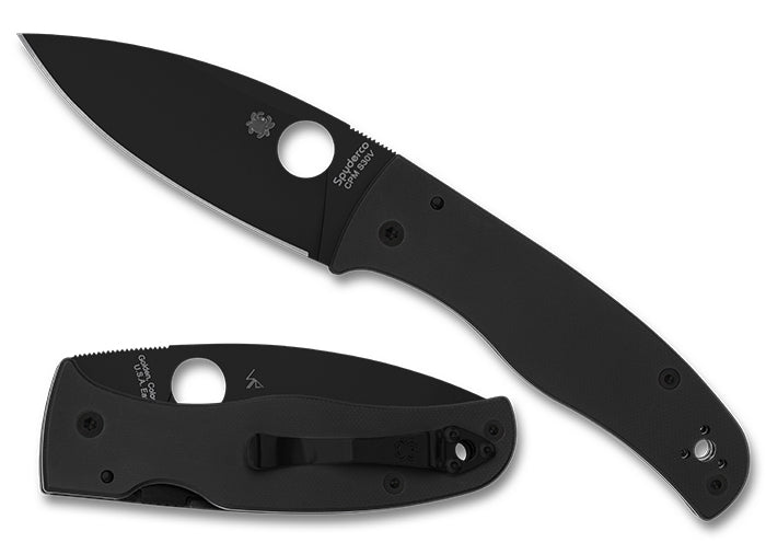 Spyderco Bodacious 3.63" CPM S30V Black DLC G-10 Folding Knife C263GPBK