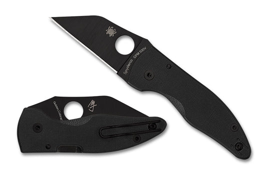 Spyderco MicroJimbo 2.45" CPM S30V Black DLC G-10 Folding Knife C264GPBK