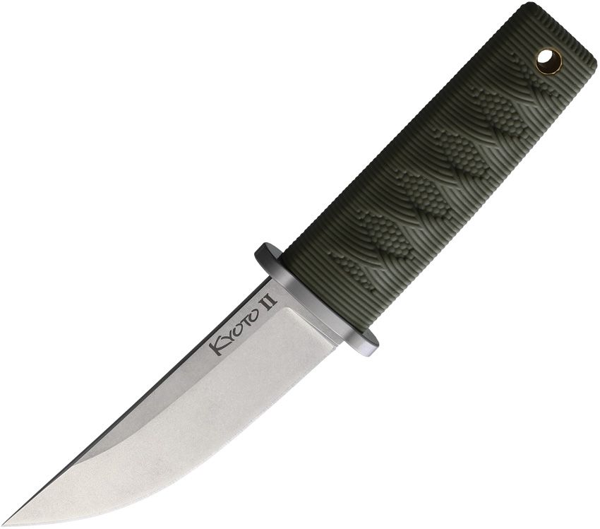 Cold Steel Kyoto II 3.5" 8Cr13MoV OD Green Fixed Blade Knife CS-17DB-ODSW