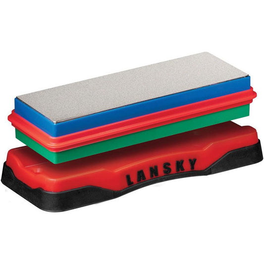 Lansky Double-Sided Diamond Benchstone Medium/Fine 280/600 Grit Knife Sharpener