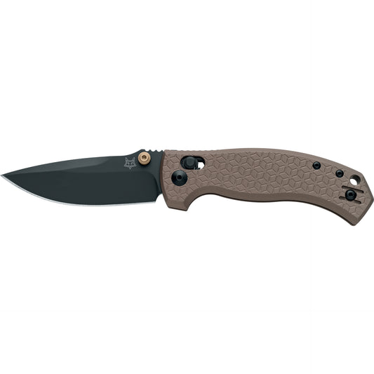 Fox Anzu 3.15" Magnacut Black PVD Bronze Aluminium Folding Knife by Les George FX-560 ALBR