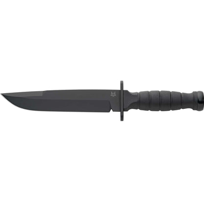 Fox Defender 6.81" N690Co Black FRN Fixed Blade Knife with Kydex Sheath FX-689 B