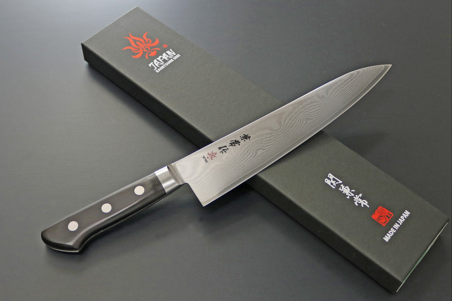 Kanetsune KC-100 series Gyutou 210mm VG-10 33-Layer Damascus Kitchen Knife - Made in Japan KC-102