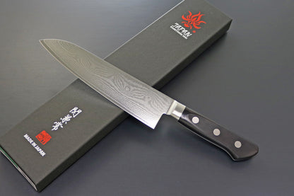 Kanetsune KC-100 series Santoku 180mm VG-10 33-Layer Damascus Kitchen Knife - Made in Japan KC-103