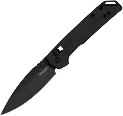 Kershaw Mini Iridium 3" D2 Black DuraLock KVT Black Aluminum Folding Knife 2051BLK