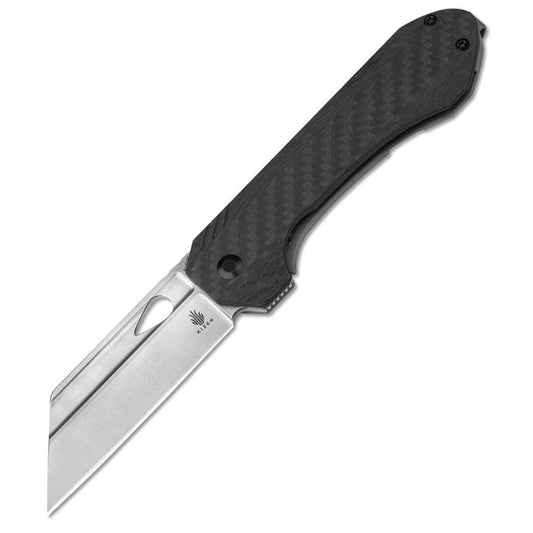 Kizer Huldra 3.19" S45VN Carbon Fiber Titanium Folding Knife by Mason Hayes Ki3365A2