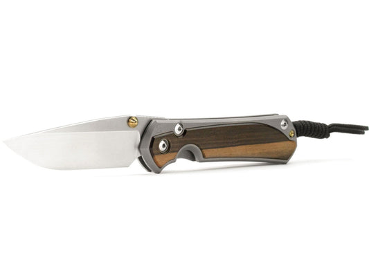 Chris Reeve Large Sebenza 31 Macassar Ebony 3.61" CPM Magnacut Titanium Folding Knife L31-1116