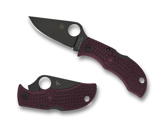 Spyderco Manbug Sprint Run 1.90" Micro-Melt PD#1 Burgundy FRN Folding Knife MBBGBKP