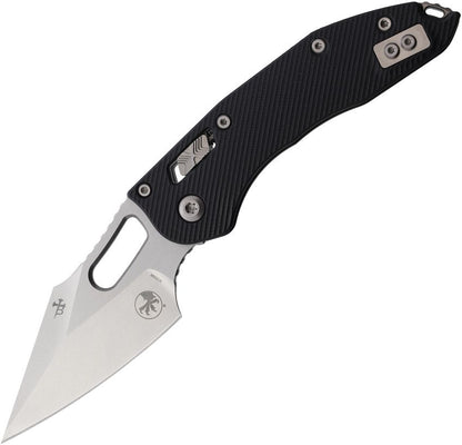 Microtech Stitch Ram-Lok 3.7" M390MK Stonewash Black Fluted G10 Folding Knife