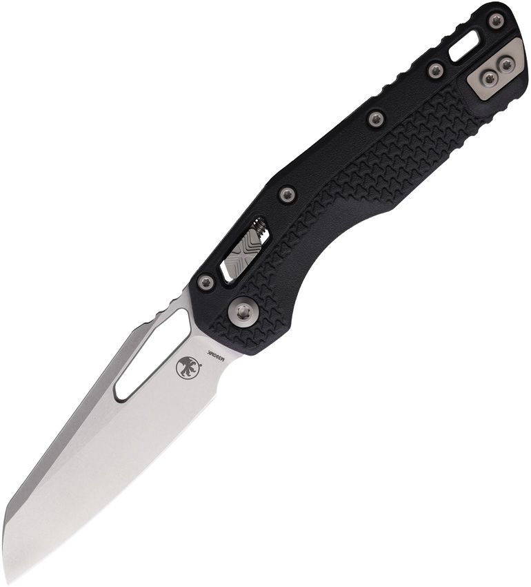 Microtech MSI Ram-Lok 3.9" M390MK Stonewashed Black Tri-Grip Polymer Folding Knife