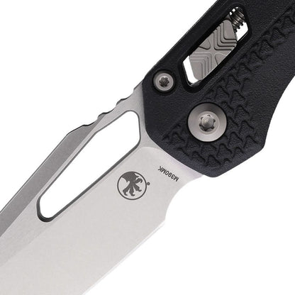 Microtech MSI Ram-Lok 3.9" M390MK Stonewashed Black Tri-Grip Polymer Folding Knife