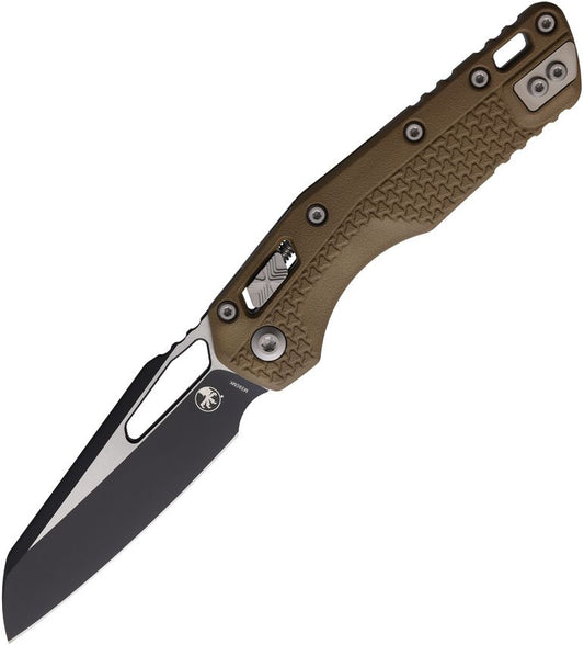 Microtech MSI Ram-Lok 3.9" M390MK Two-Tone Dark Earth Tri-Grip Polymer Folding Knife