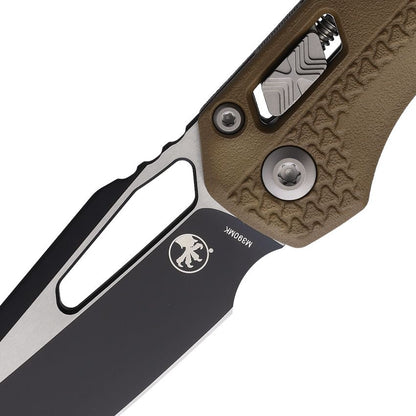 Microtech MSI Ram-Lok 3.9" M390MK Two-Tone Dark Earth Tri-Grip Polymer Folding Knife