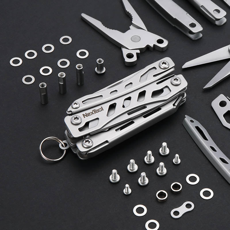 NexTool Mini Flagship Silver Multi-Tool with 10 Functions