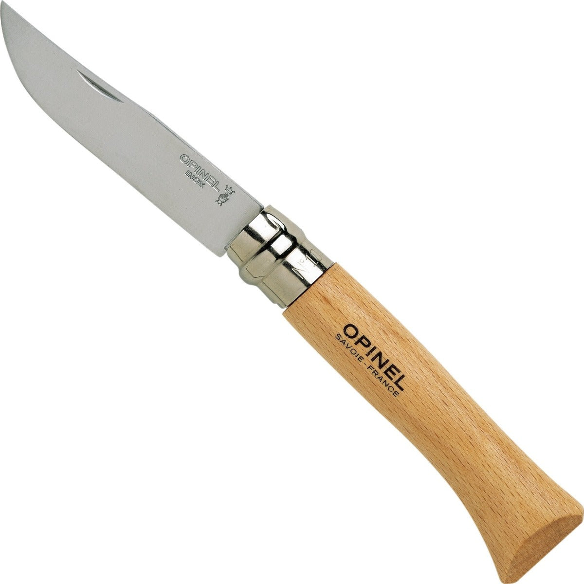 Opinel No.10 Traditional 3.92" Stainless Folding Knife - Made in France