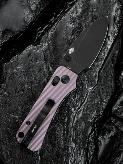 Civivi Baby Banter 2 2.34" Nitro-V Purple Aluminium Crossbar Lock Folding Knife C23074-2