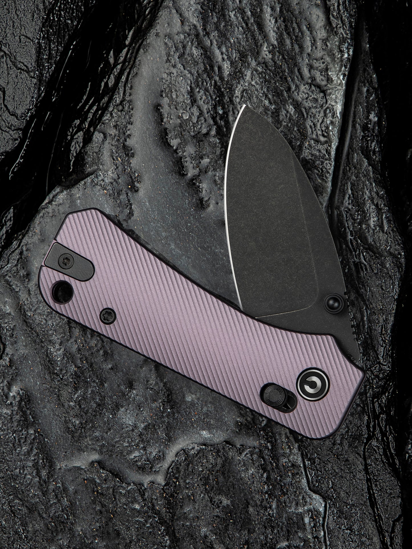 Civivi Baby Banter 2 2.34" Nitro-V Purple Aluminium Crossbar Lock Folding Knife C23074-2