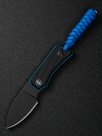 Civivi Baby Banter Fixed 2.39" Nitro-V Black/Blue G10 Fixed Blade Knife C23045-1